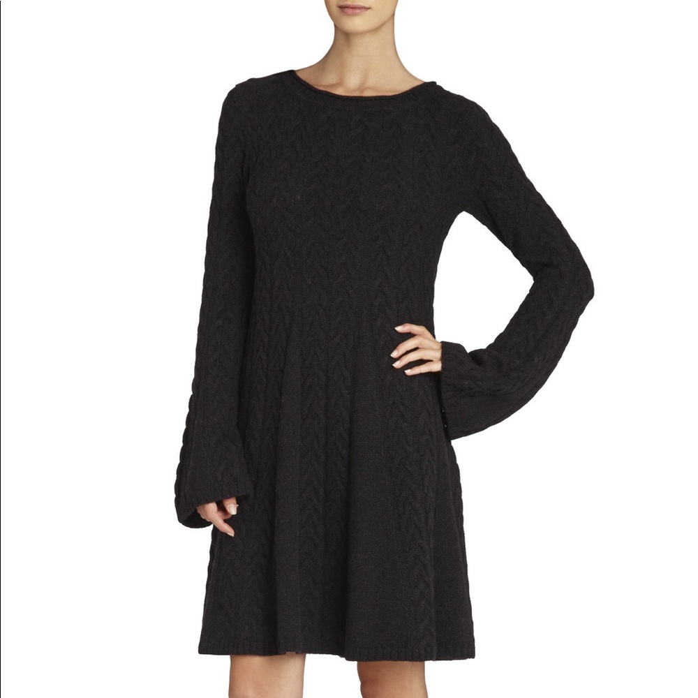 NWT BCBG Sweater Dress Black Small